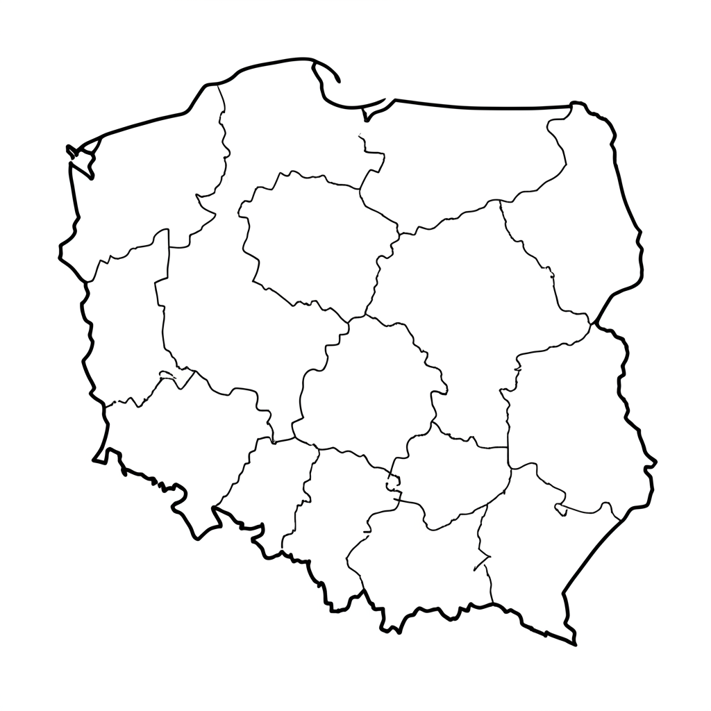 Mapa Polski